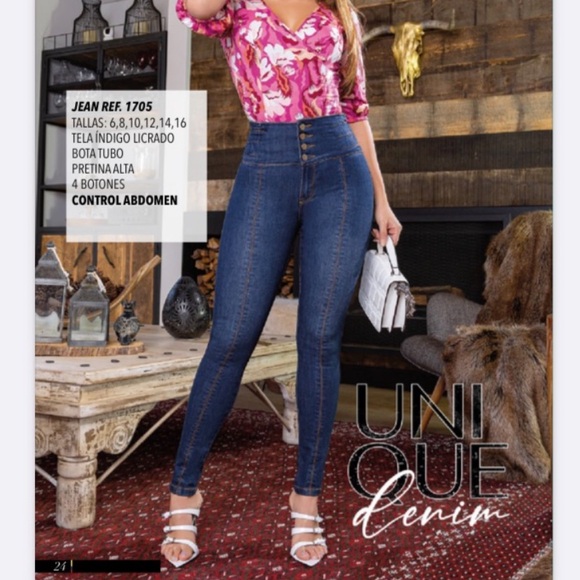 New Authentic Colombian High Waist Butt Lifting Levanta Cola Jeans COL 6… - Picture 2 of 6